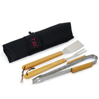 Personalized BBQ Grill Set 3 Piece, Mens