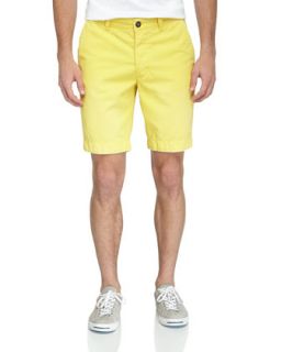 Commodity Twill Chino Shorts, Acid Yellow