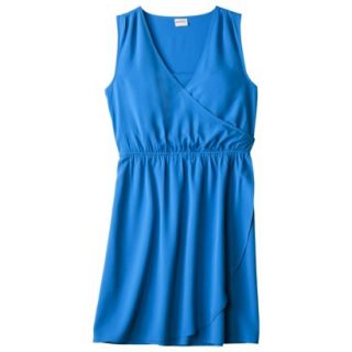 Merona Womens Woven Drapey Dress   Brilliant Blue   XXL