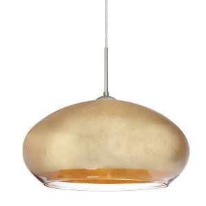 Besa Lighting BEL 1JT 4345GF SN Brio 14 1 Light Pendant