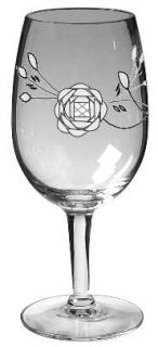 Javit Rose Water Goblet   #160, Cut Rose,     No Safety Lip