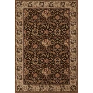 Everest Herati Palm/chocolate 53 X 76 Rug (ChocolateSecondary colors Bone, Clay, Crimson, Fern & SagePattern FloralTip We recommend the use of a non skid pad to keep the rug in place on smooth surfaces.All rug sizes are approximate. Due to the differen