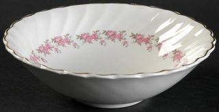 Myott Staffordshire Pink Petite Coupe Cereal Bowl, Fine China Dinnerware   Swirl