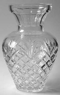 Badash Crystal Oxford (Multisided Stem) Urn Vase   Clear,Criss Cross & Fan,Multi