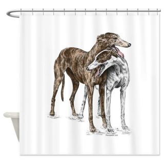  Greyhound Dogs Shower Curtain  Use code FREECART at Checkout