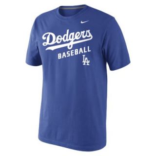 Nike Practice 1.4 Short Sleeve (MLB Dodgers) Mens T Shirt   Royal
