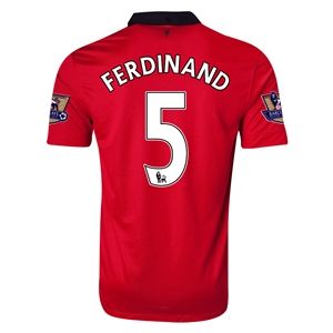 Nike Manchester United 13/14 FERDINAND Home Soccer Jersey