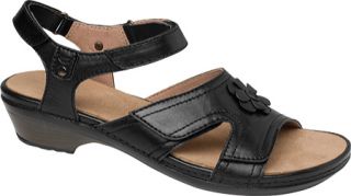Womens Drew Petal   Black Full Grain Leather Orthotic Shoes