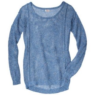 Mossimo Supply Co. Juniors Mesh Sweater   Blue M(7 9)