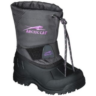 Toddler Girls Arctic Cat Redcliff Cold Weather Boots   Charcoal 10