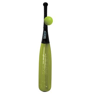 Bomber Bat And Ball With Black Handle And Green Barrel