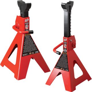 Torin Pair of Ratchet Action Jack Stands   12 Ton, Model T41202