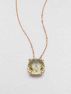 KALAN by Suzanne Kalan Lemon Quartz & 14K Rose Gold Pendant Necklace   Lemon