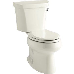 Kohler K 3998 RA 96 WELLWORTH Elongated 1.28 gpf Toilet, Right Hand Trip Lever