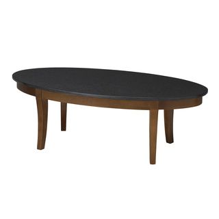 Mayline Midnight Series Coffee Table (Bourbon cherryShape OvalDimensions 48 inches wide x 24 inches deep x 16 inches highWeight capacity 100 pounds evenly distributedModel M103CAssembly required )