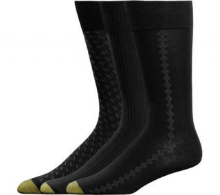 Mens Gold Toe Rayon Bamboo Fashion Pack 2056S (12 Pairs)   Black Casual Socks