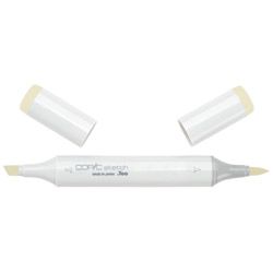 Copic Sketch Ivory Markers (IvoryFast dryingDouble endedNon toxicRefillableUnique design for a more comfortable grip Fit into a special airbrush systemDurable polyester nibs are easily interchangeable and available in nine different weights and stylesElec