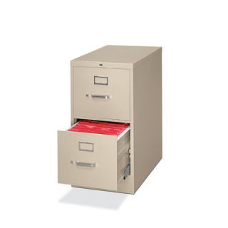 HON H320 Series 2 Drawer Letter Vertical File H322 Finish Putty