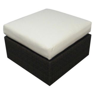 Source Outdoor Manhattan All Weather Wicker Ottoman Sectional Unit Multicolor  