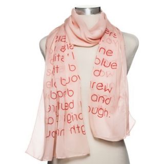 Sister Message Scarf   Peach