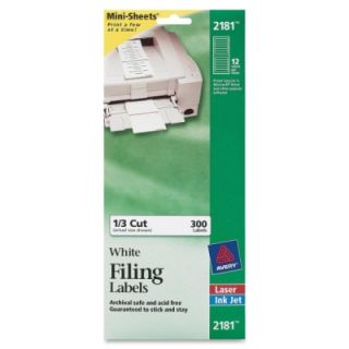 Avery File Folder Labels on Mini Sheets