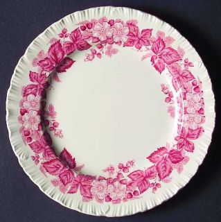 Wedgwood Bramble Pink (Shell Edge) Bread & Butter Plate, Fine China Dinnerware  