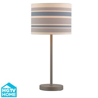 Hgtv Home Metal 1 light Matte Grey Table Lamp