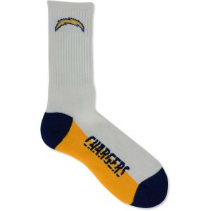 San Diego Chargers For Bare Feet Crew White 506 Sock