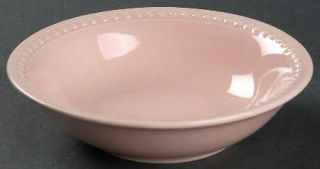  Pearl Pink Soup/Cereal Bowl, Fine China Dinnerware   All Pink,Embossed