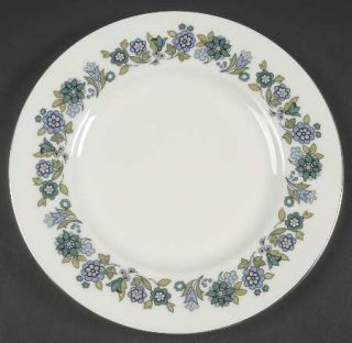 Royal Doulton Esprit Salad Plate, Fine China Dinnerware   Blue/Green/Lavender Fl