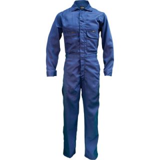 Key Flame Resistant Contractor Coverall   Navy, 54 Short, Model# 984.41