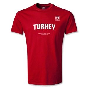 Euro 2012   FIFA U 20 World Cup 2013 Turkey T Shirt (Red)