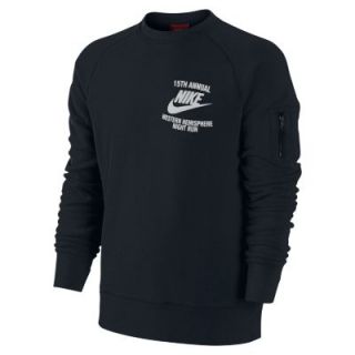 Nike Night Run Mens Sweatshirt   Black
