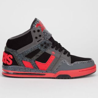 Rucker Mens Shoes Charcoal/Red/Black In Sizes 13, 8.5, 9.5, 10, 10.5, 9,