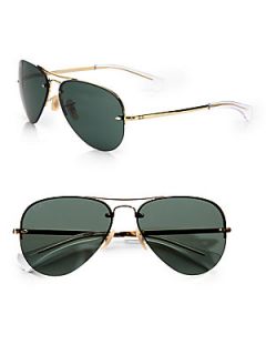 Ray Ban Aviator Sunglasses/Green   Green
