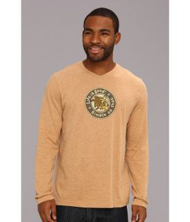 Life is good Creamy L/S Vee Mens Long Sleeve Pullover (Yellow)