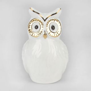 Ceramic Owl Bank White One Size For Women 238324150