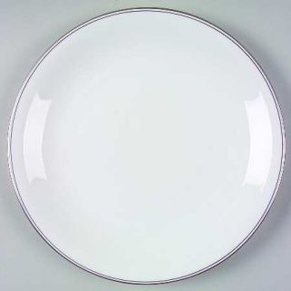 Wedgwood Doric (Platinum Trim) Dinner Plate, Fine China Dinnerware   White,Plati