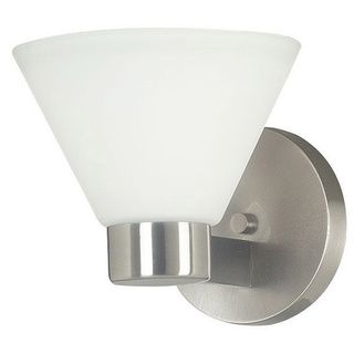 Easton 1 light Brushed Steel Wall Sconce