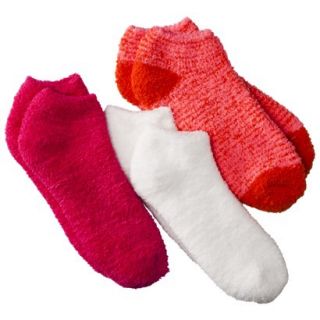Xhilaration Juniors 3 Pack Low Cut Cozy Socks   Pink