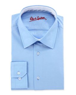 Ricky Paisley Woven Dress Shirt, Blue