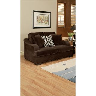 Furniture Of America Kailer Chocolate Suede Loveseat