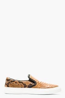 Diemme Brown Python Garda Slip_on Shoes