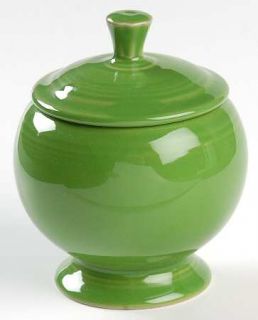 Homer Laughlin  Fiesta Shamrock Green Individual Sugar Bowl & Lid, Fine China Di
