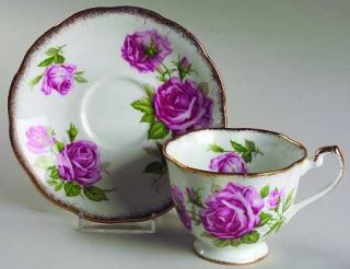 Royal Standard Orleans Rose Footed Cup & Saucer Set, Fine China Dinnerware   Pin
