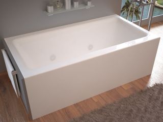 Atlantis Whirlpools 3260SHWL Soho, 32 Inch by 60 Inch Front Skirted, Whirlpool Tub, Left Drain