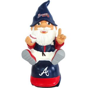 Atlanta Braves Forever Collectibles Gnome Sitting on Logo
