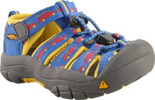 Childrens Keen Newport H2   Strong Blue Cyber Yellow Wagon Aquatic Shoes