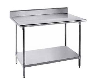 Advance Tabco Work Table   24x84, 5 Rear Splash, 16 ga 304 Stainless Steel