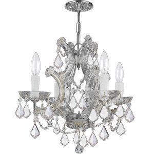 Crystorama Lighting CRY 4474 CH CL MWP Maria Theresa Chandelier Hand Polished